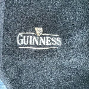 Guinness Black fleece scarf about 5ft by 5 inches